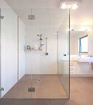 ATMOS™ - Frameless Shower Screen - Bathroom / Ensuite - The Sands - In Situ Tile Floor Shower Recess - Torquay - Supplied & Installed by - geelongsplashbacks.com.au